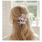 Iridescent Butterfly Pearl Hair Clip Set