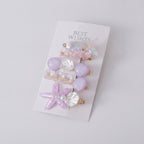 Iridescent Butterfly Pearl Hair Clip Set – hair accessories (view 1)
