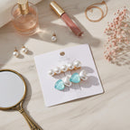 Pearl Heart Shape Hair Clip Set – hair accessories (view 2)