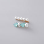 Pearl Heart Shape Hair Clip Set – hair accessories (view 1)