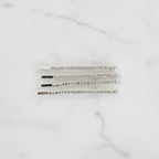 Sparkly Hair Clip Set - Silver Rhinestone Mix