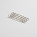 Sparkly Hair Clip Set - Silver Rhinestone Mix