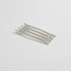 Sparkly Hair Clip Set - Silver Rhinestone Mix