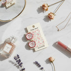 Apple & Floral Hair Clip Duo – hair accessories (view 3)