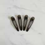 Minimalist BB Hair Clip Set - Black