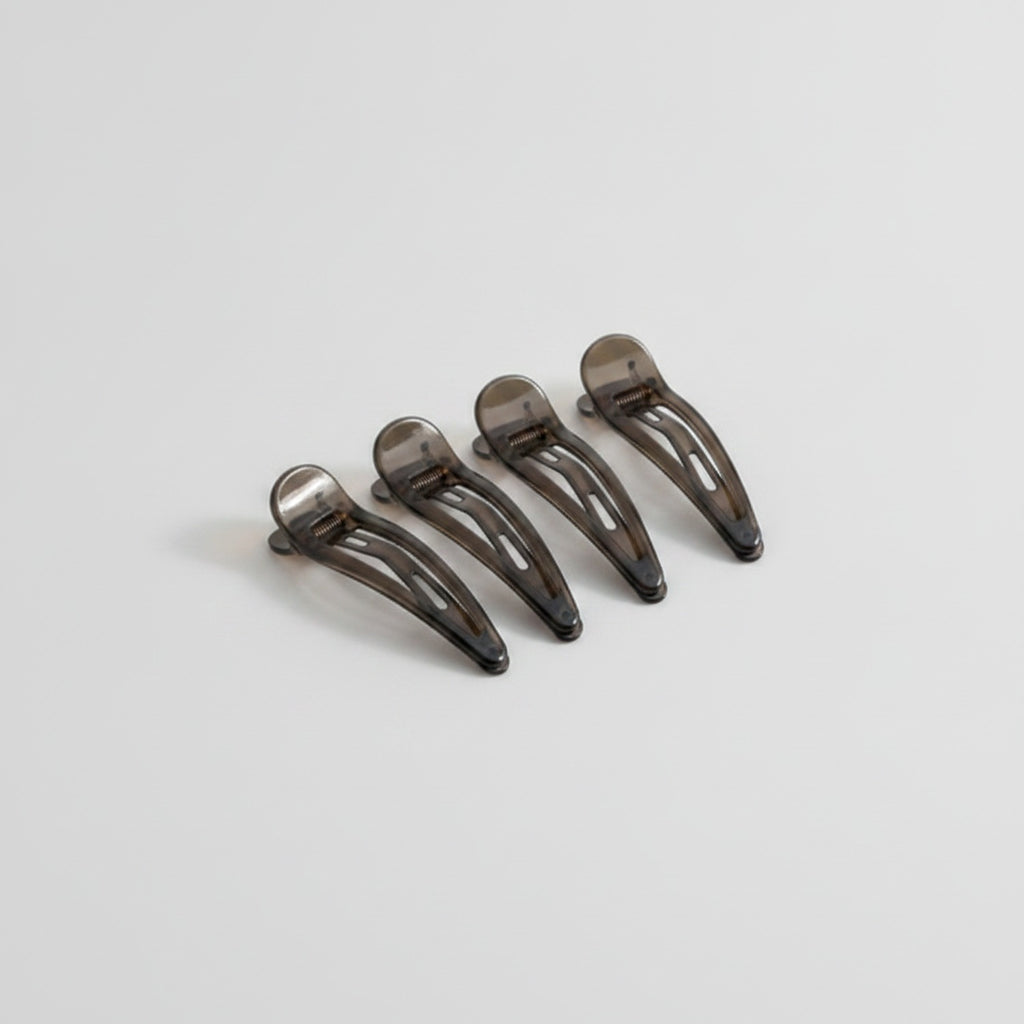 Minimalist BB Hair Clip Set - Black
