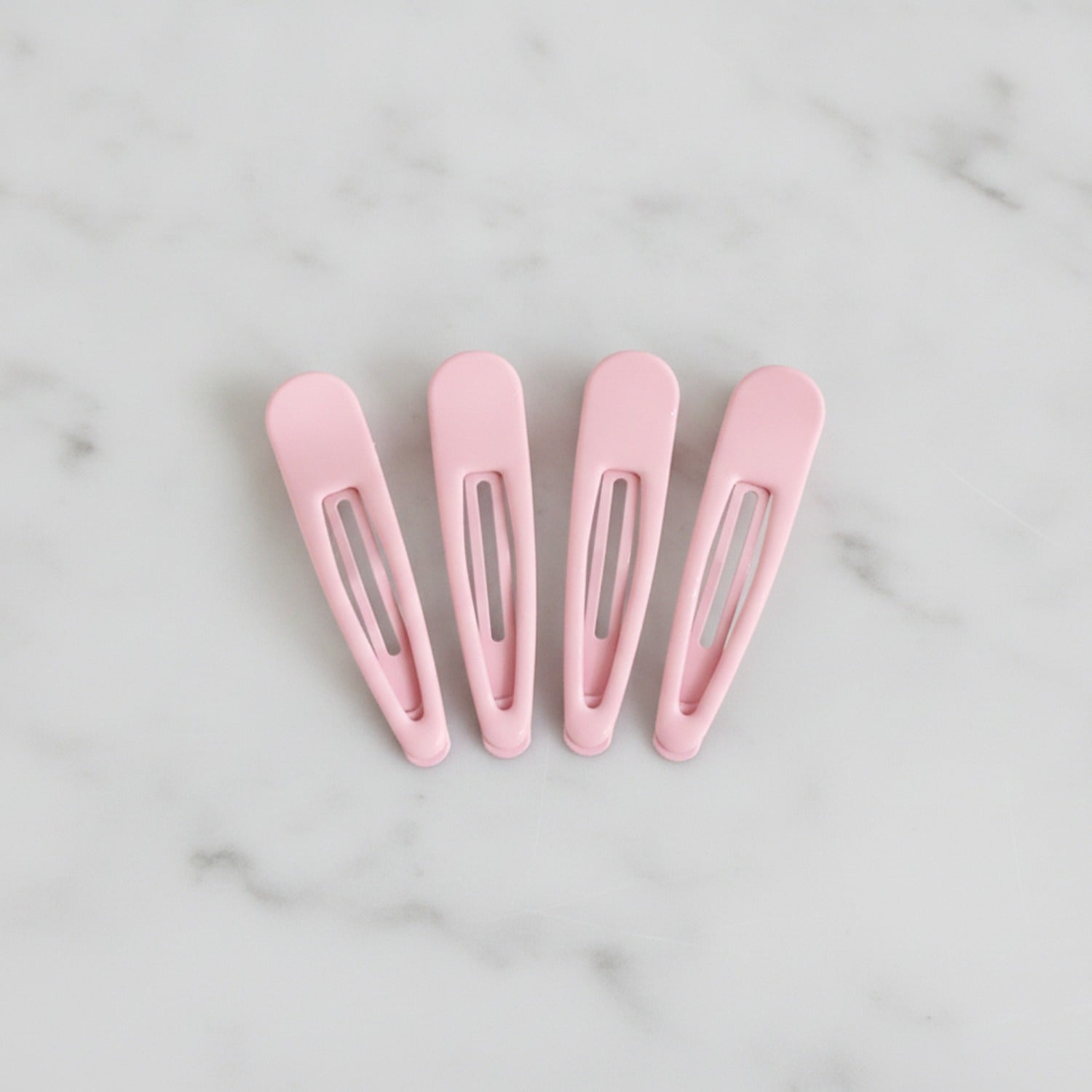 Minimalist BB Hair Clip Set - Pink