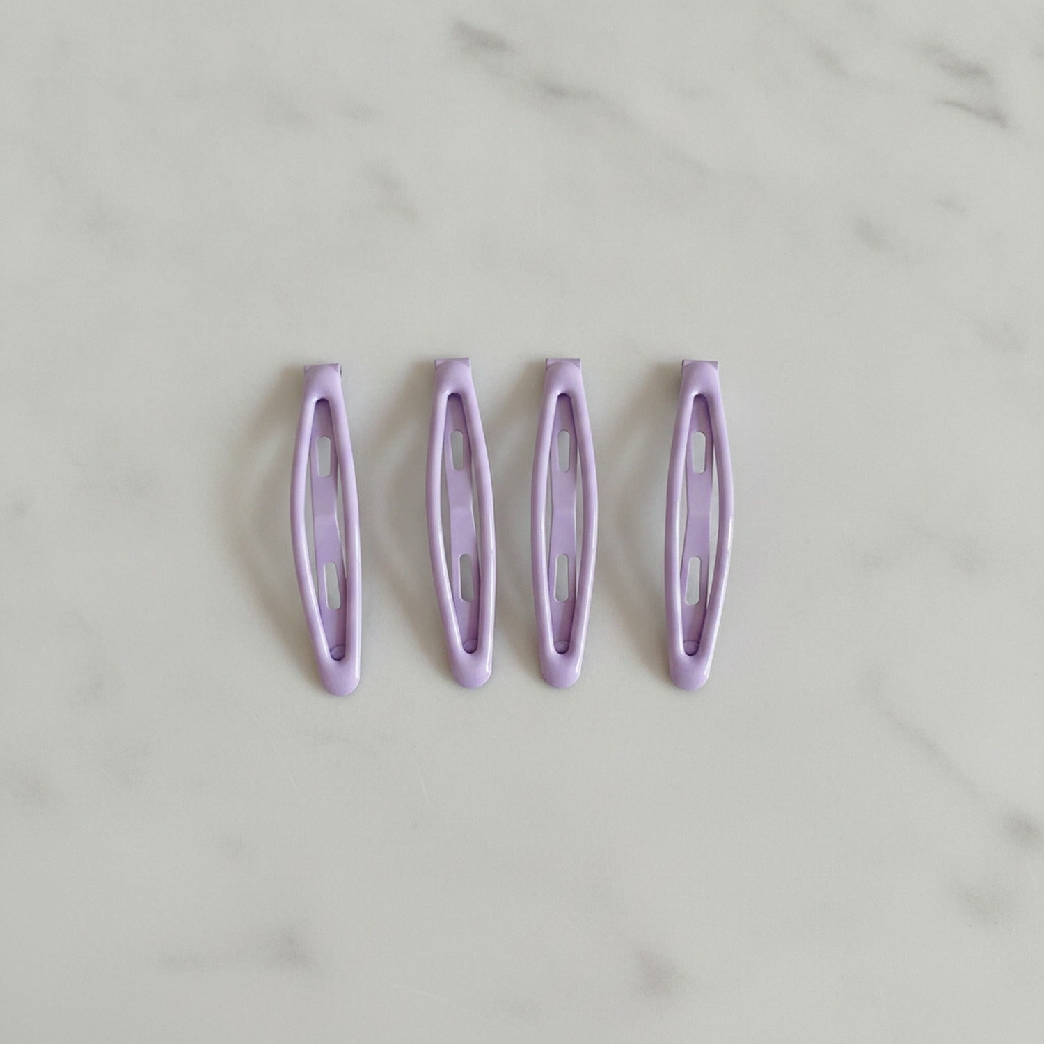 Minimalist BB Hair Clip Set - Purple