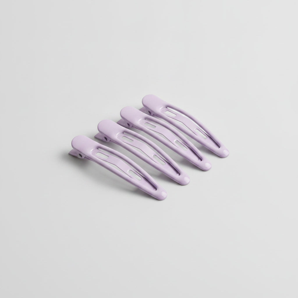 Minimalist BB Hair Clip Set - Purple