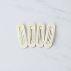 Minimalist BB Hair Clip Set - White