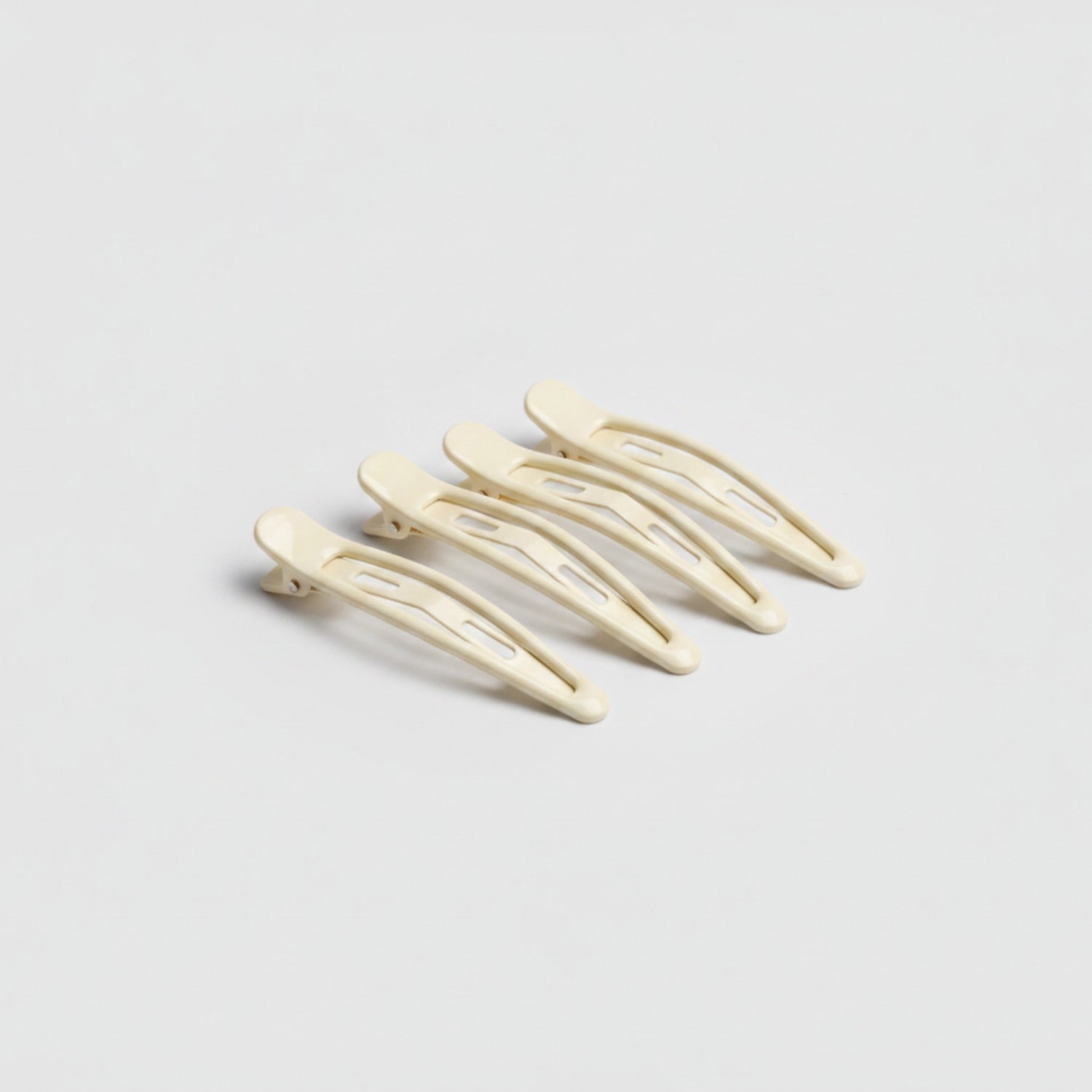 Minimalist BB Hair Clip Set - White