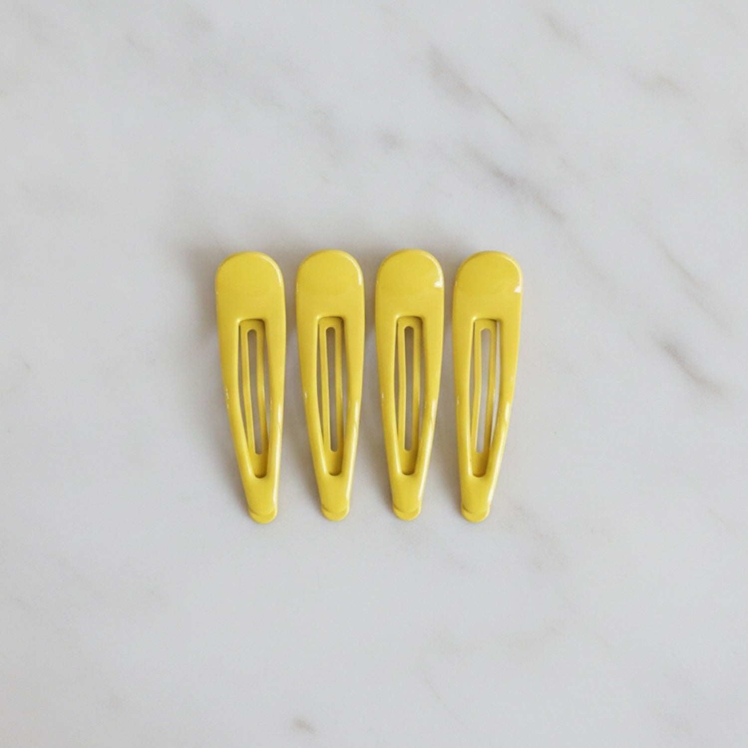 Minimalist BB Hair Clip Set - Yellow