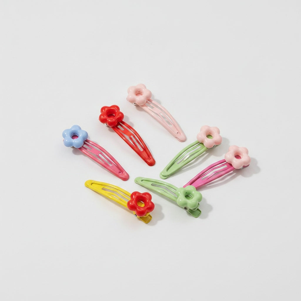 Gemstone Hair Clip Set - Floral Gemstones