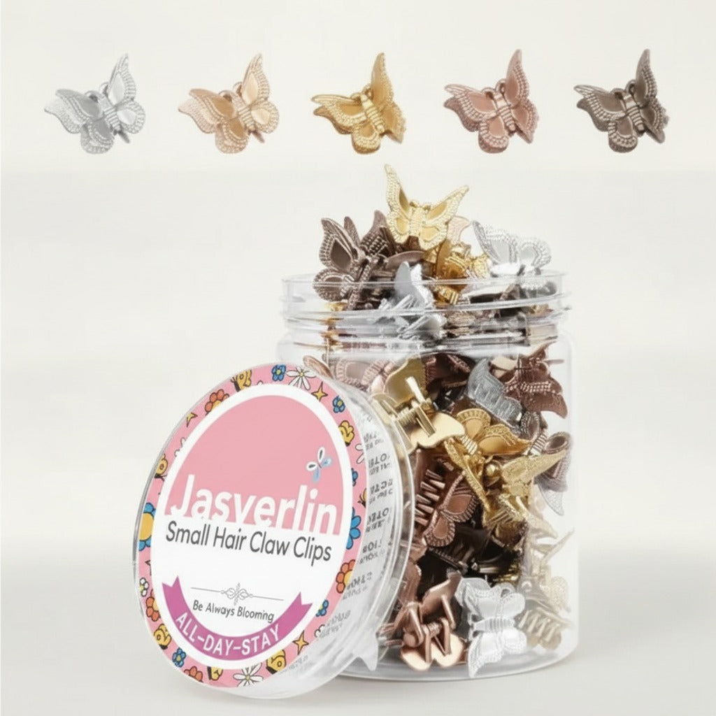 Jasverlin Assorted Butterfly Hair Claw Clips – hair accessories (view 3)