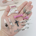 Kawaii Goth Hair Clip Set – hair accessories (view 3)