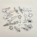 Assorted Metallic Star Hair Clip Set – hair accessories (view 1)