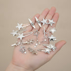 Assorted Metallic Star Hair Clip Set – hair accessories (view 4)