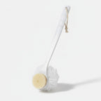 Long Handle Bath Brush With Loofah Sponge – Korean beauty tool (view 1)