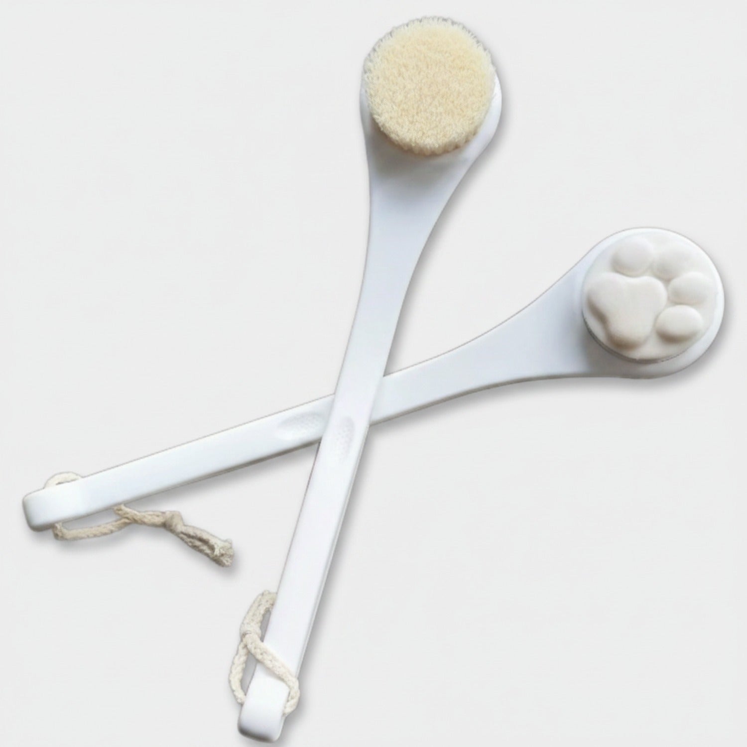 Dual Head Back Brush With Rope Loop