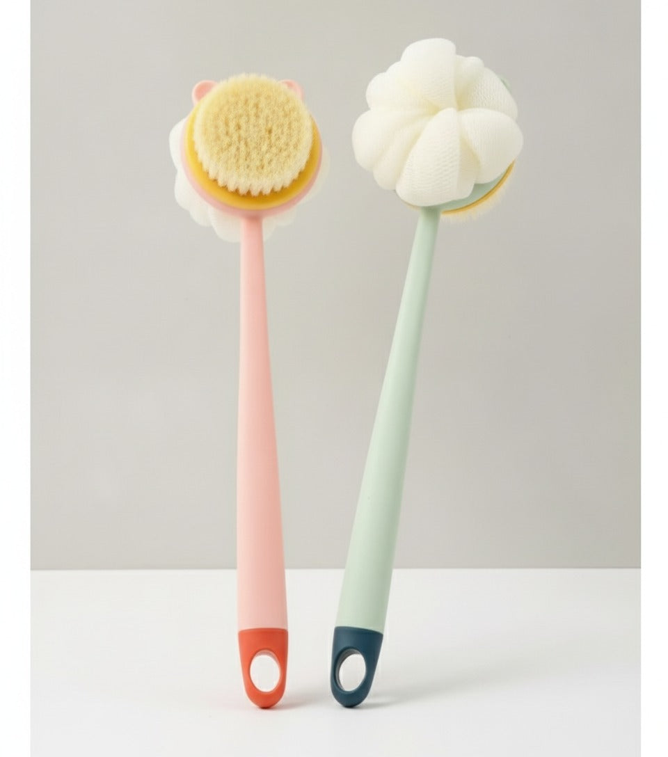 Flower Body Brush Set With Soft Bristles – Korean beauty tool (view 1)