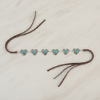 Silver Heart Turquoise Stone Belt – scarves & belts (view 2)