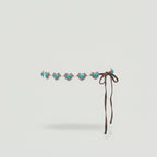Silver Heart Turquoise Stone Belt – scarves & belts (view 1)