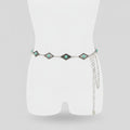 Turquoise Evil Eye Chain Belt Silver – scarves & belts (view 1)