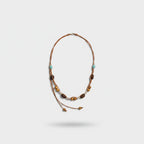 Beaded Leather Cord Adjustable Waist Belt