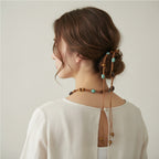 Beaded Leather Cord Adjustable Waist Belt
