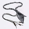 Black Bandana Beaded Tassel Waist Belt – scarves & belts (view 1)
