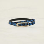 Leopard Print Skinny Belts with Gold Oval Buckle – scarves & belts (view 3)