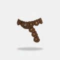 Brown Studded Heart Chain Belt – scarves & belts (view 1)