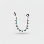 Turquoise Heart Beaded Chain Belt