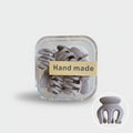 Octopus Hair Claw Clips Taupe Handmade