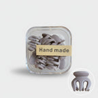 Octopus Hair Claw Clips Taupe Handmade