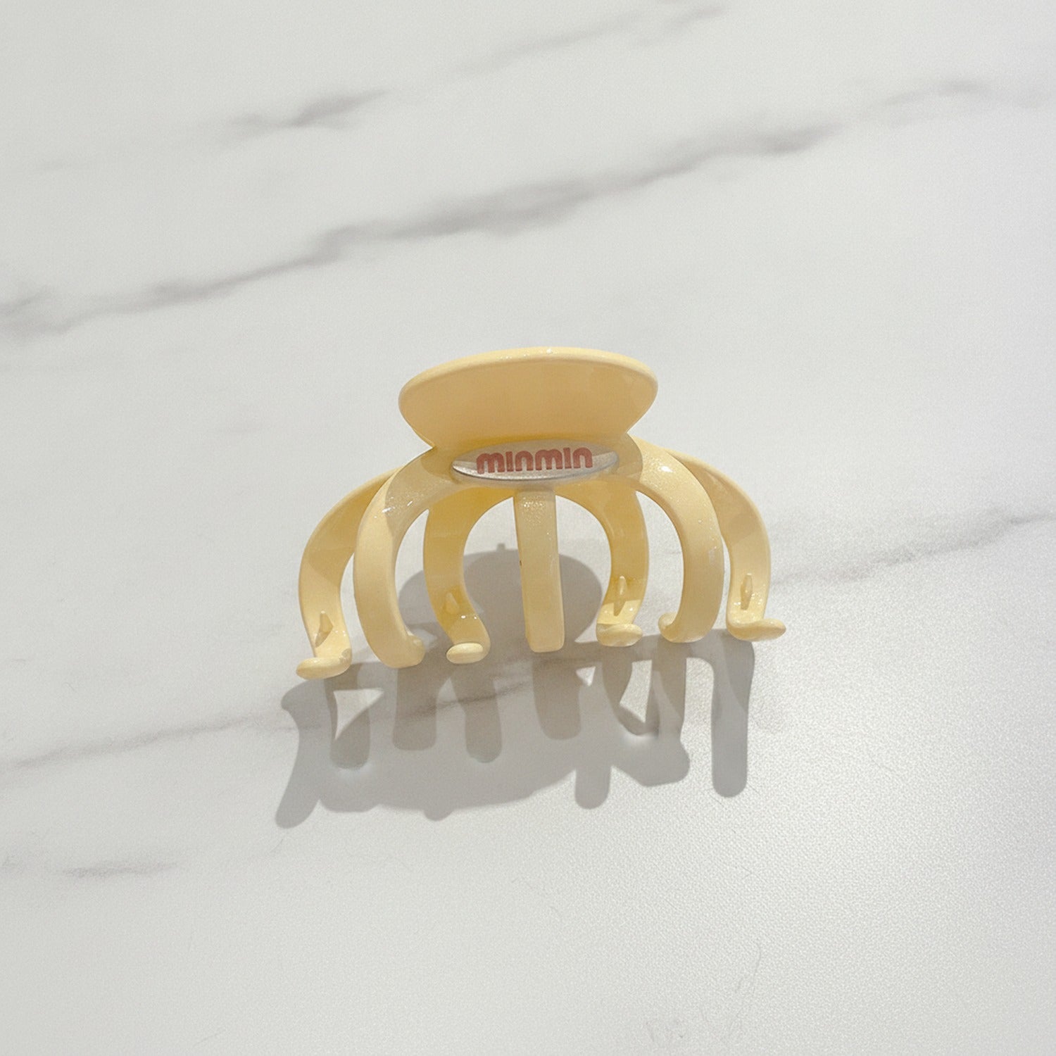 Golden Pearl Octopus Hair Claw Clip