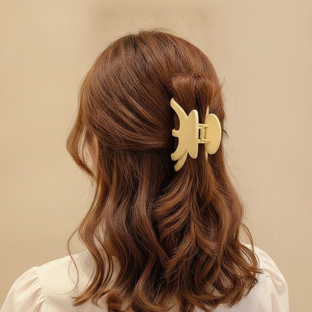 Golden Pearl Octopus Hair Claw Clip – hair accessories (view 2)