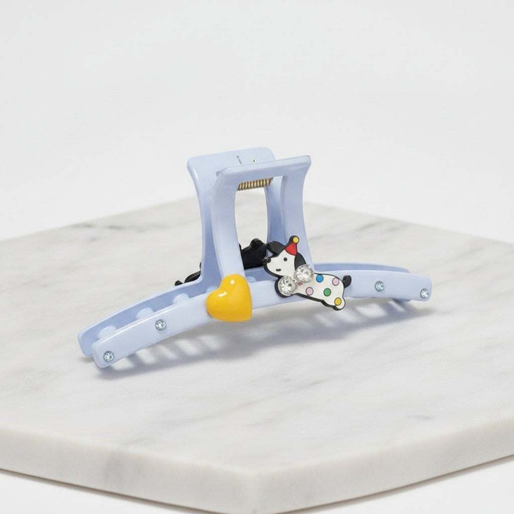 Blue Piano Charm Hair Claw Clip – hair accessories (view 3)
