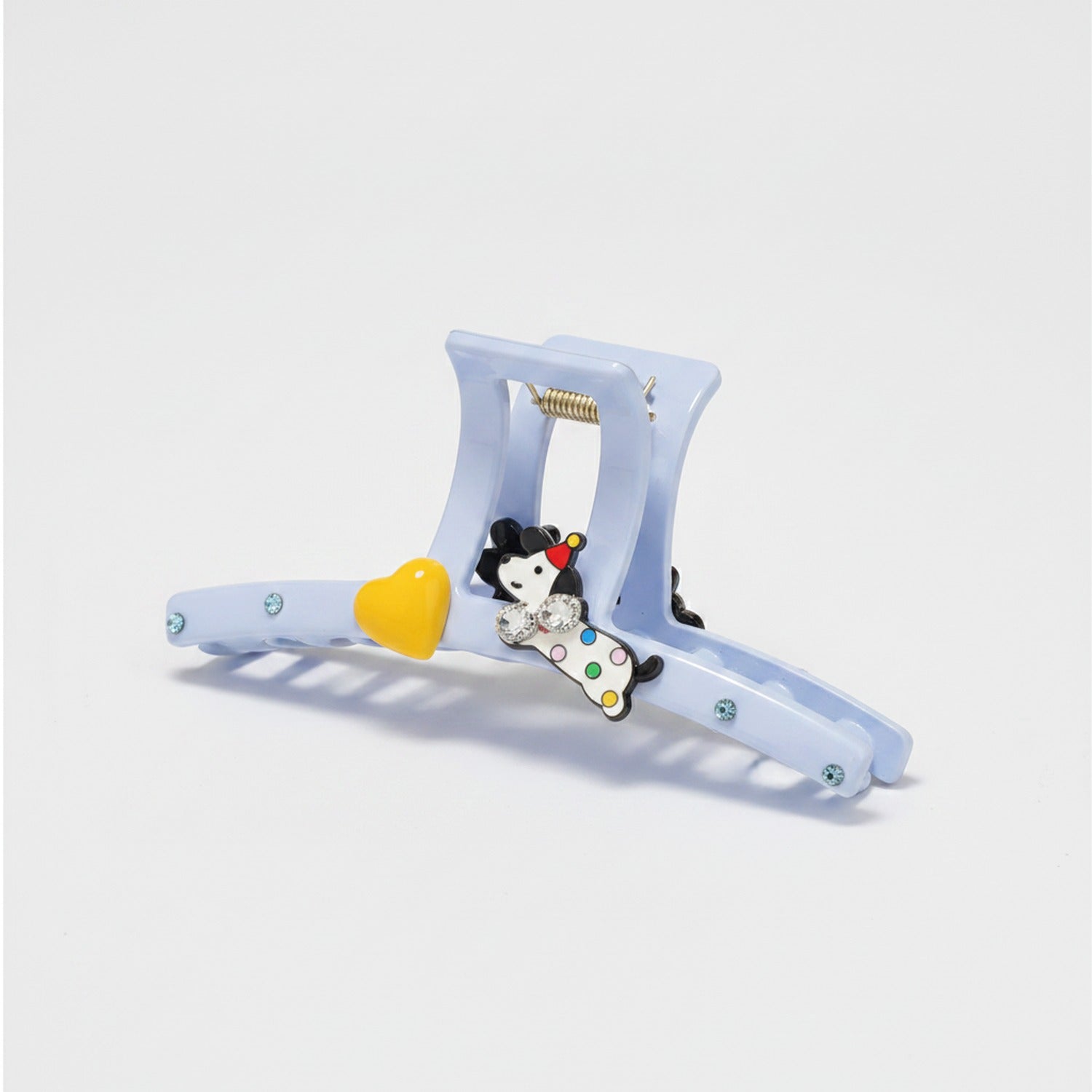 Blue Piano Charm Hair Claw Clip