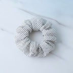 Hair Claw Clip - Cream Polka Dot