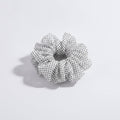 Hair Claw Clip - Cream Polka Dot