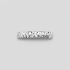 White Marbled Textured Hair Clip Barrette