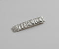 White Marbled Textured Hair Clip Barrette – hair accessories (view 1)