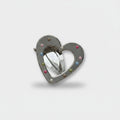 Heart Shaped Hair Clip With Colorful Beads