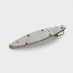 Colorful Beaded Metal Oval Hair Clip