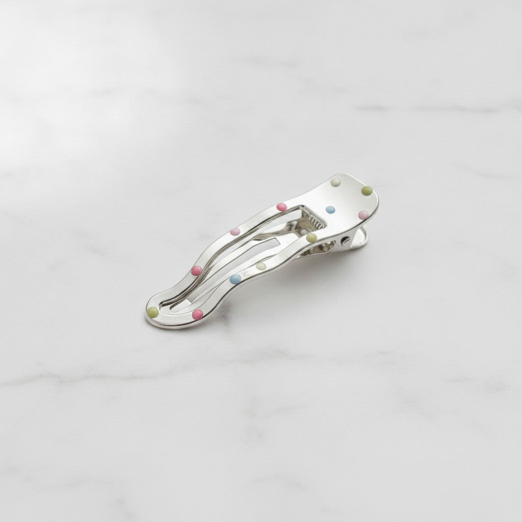 Colorful Beaded Hair Claw Clip Statement – hair accessories (view 3)