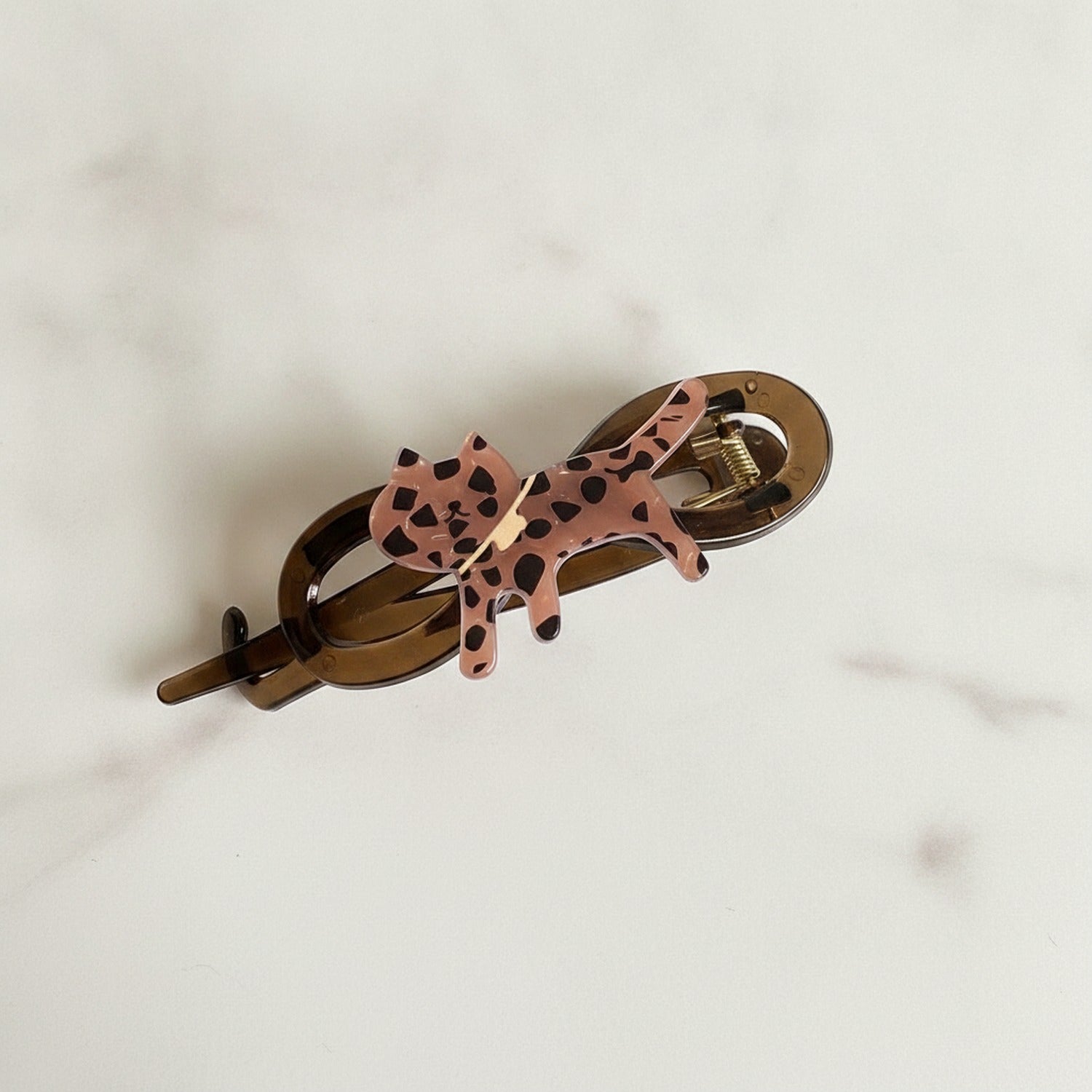 Leopard Print Tortoiseshell Hair Claw Clip