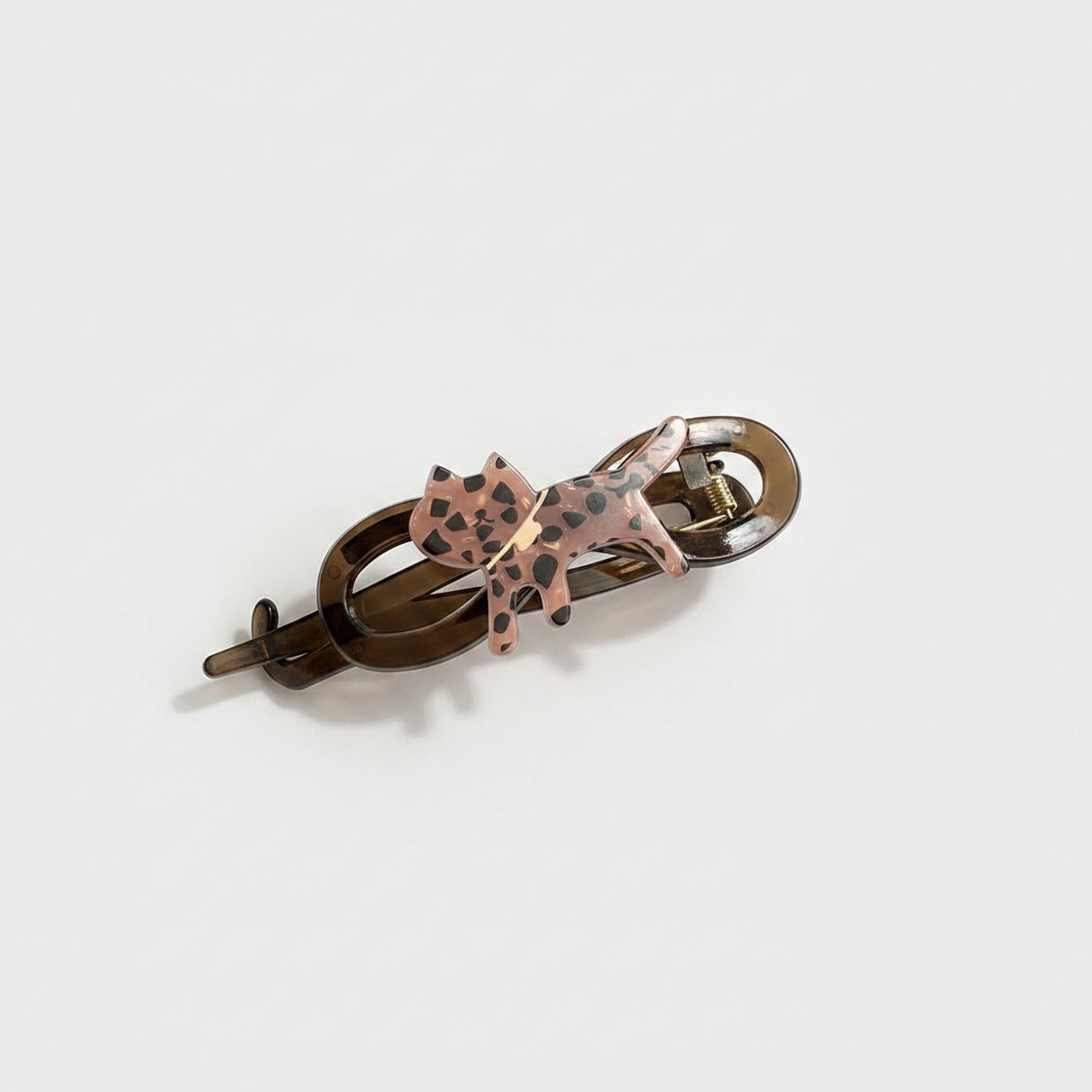 Leopard Print Tortoiseshell Hair Claw Clip