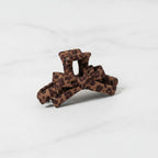 Leopard Print Bow Hair Claw Clip – hair accessories (view 3)