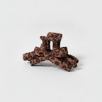 Leopard Print Bow Hair Claw Clip – hair accessories (view 1)